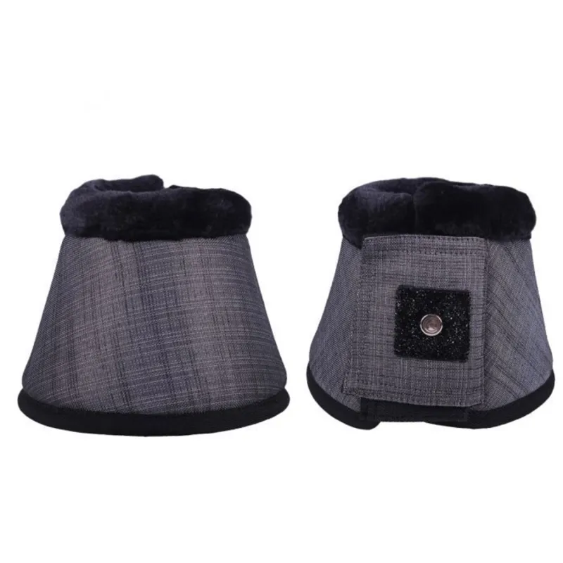 QHP Metallic Glitz Bell Boots - Grey